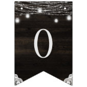 Oak Ridge Rustiek Donker Hout Liefde is Zoete Brui Vlaggetjes (Derde vlag)