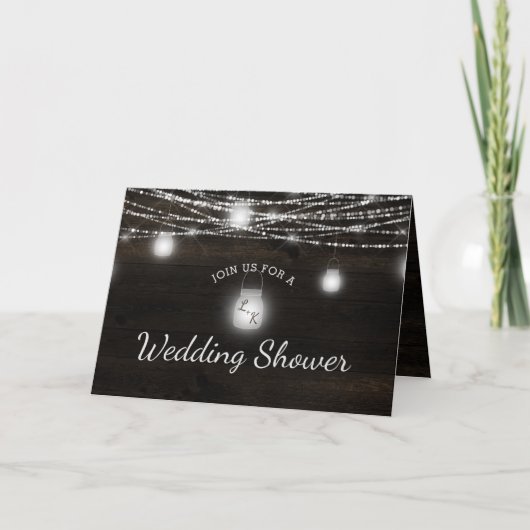 Oak Ridge Rustiek Donker Hout Paar's Trouwdouche (Voorkant)