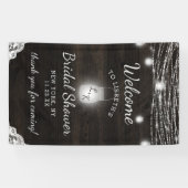 Oak Ridge Rustiek Donker Hout Vrijgezellenfeest We Spandoek (Horizontaal)