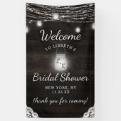 Oak Ridge Rustiek Donker Hout Vrijgezellenfeest We Spandoek (Verticaal)