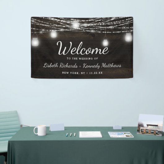 Oak Ridge Rustiek Hout & Mason Jars Bruiloft Welko Spandoek (Beurs)