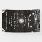 Oak Ridge Rustiek Hout & Mason Jars Bruiloft Welko Spandoek (Horizontaal)