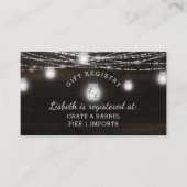 Oak Ridge Rustiek Hout Vrijgezellenfeest Gift Regi Informatiekaartje (Voorkant)