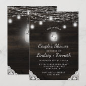 Oak Ridge Rustieke Houten Paar's Wedding Shower Kaart (Voorkant / Achterkant)