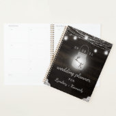 Oak Ridge Rustieke Mason Jar & Lichten Huwelijkspl Planner (Display)