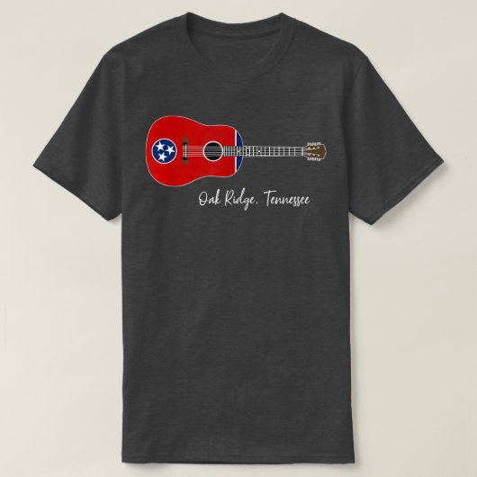 Oak Ridge Tennessee Guitar T-shirt (Design voorkant)