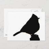 Oak Titmuis zwart-wit Briefkaart (Voorkant / Achterkant)