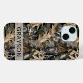 Oak Tree Camouflage Personalized Case-Mate iPhone Case (Achterkant (horizontaal))