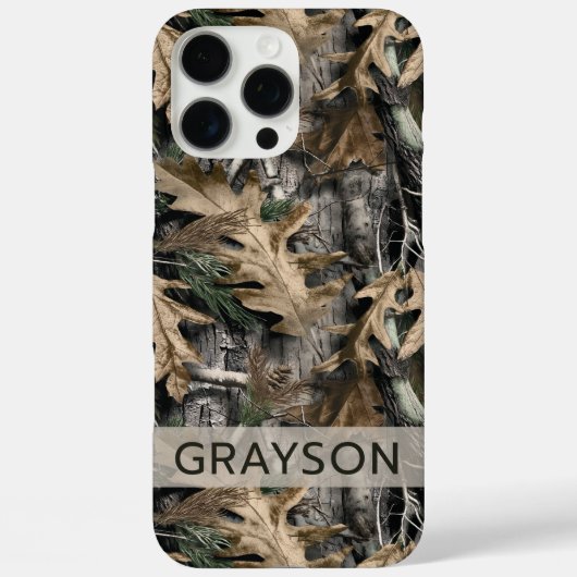 Oak Tree Camouflage Personalized Case-Mate iPhone Case (Achterkant)
