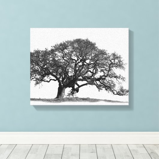 OAK TREE CANVAS AFDRUK (Insitu (Houten vloer))
