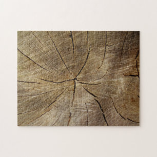 Oak Tree Cross Sectie Fotopuzzel met cadeaudoos Legpuzzel