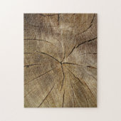 Oak Tree Cross Sectie Fotopuzzel met cadeaudoos Legpuzzel (Verticaal)