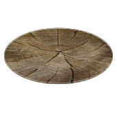 Oak Tree Cross Section Glass Choping Board Snijplank (Hoek)