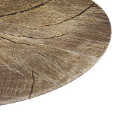 Oak Tree Cross Section Glass Choping Board Snijplank (Hoek)