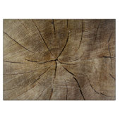 Oak Tree Cross Section Glass Choping Board Snijplank (Voorkant)
