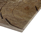 Oak Tree Cross Section Glass Choping Board Snijplank (Hoek)