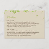 Oak Tree Directions Card Informatiekaartje (Voorkant)