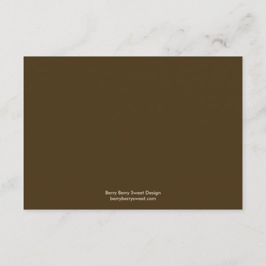 Oak Tree Directions Card Informatiekaartje (Achterkant)