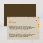 Oak Tree Directions Card Informatiekaartje (Voorkant / Achterkant)