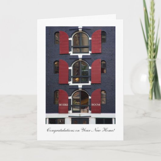 Oak Tree Eyes - Gefeliciteerd met New Home Kaart (Voorkant)