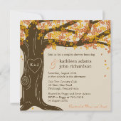 Oak Tree Fall Wedding Shower Uitnodiging (Voorkant)