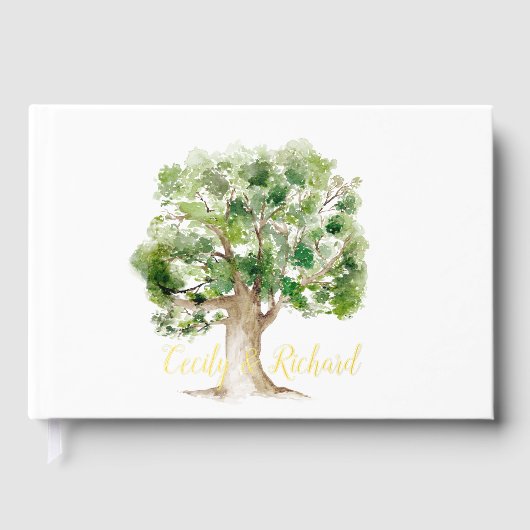 Oak Tree Folie gastenboek (Voorkant)