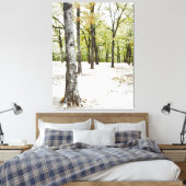 Oak Tree Forest Natuur Landschap Canvas Print (Insitu (Slaapkamer))