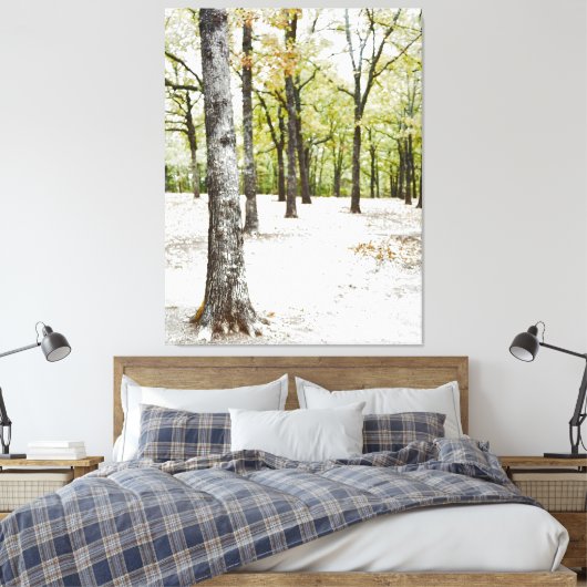Oak Tree Forest Natuur Landschap Canvas Print (Insitu (Slaapkamer))