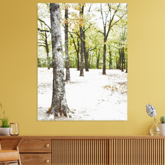 Oak Tree Forest Natuur Landschap Canvas Print (Insitu (Woonkamer))