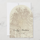 Oak Tree Forest Wedding Kaart (Achterkant)