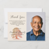 Oak Tree Funeral Dank je kaarten (Voorkant)