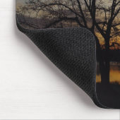 Oak Tree Lake Sunrise Mousepad Muismat (Hoek)