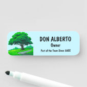 Oak Tree Logo | Custom Tree Trimming Services Naamplaatje (In situ)