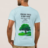Oak Tree Logo | Custom Tree Trimming Services T-shirt (Achterkant)