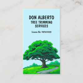 Oak Tree Logo | Custom Tree Trimming Services Visitekaartje