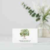 Oak Tree Logo Networking Visitekaartje (Staand voorkant)