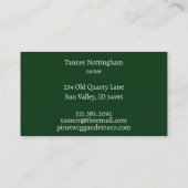 Oak Tree Logo Networking Visitekaartje (Achterkant)