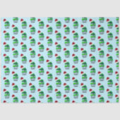 Oak Tree Logo | Santa Hat Happy Holidays Business Tissuepapier (Voorkant)