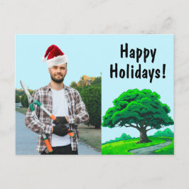 Oak Tree Logo | Tree Trimming Service Marketing Feestdagenkaart