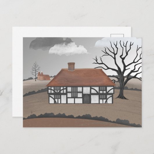 Oak Tree Manor Postcard Briefkaart (Voorkant / Achterkant)