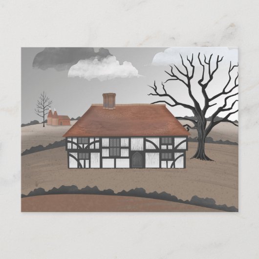 Oak Tree Manor Postcard Briefkaart (Voorkant)