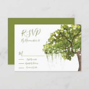 Oak Tree Moss-kaarten voor verlichting RSVP