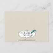 Oak Tree Plantation Gold Border Wedding Directions Informatiekaartje (Achterkant)
