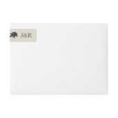 Oak Tree Plantation Gold Wedding Wrap Around Label (Voorkant)