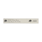 Oak Tree Plantation Gold Wedding Wrap Around Label (Individueel)