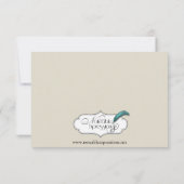 Oak Tree Plantation in Green Wedding Rehearsal Kaart (Achterkant)