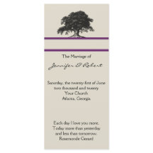 Oak Tree Plantation in het Paarse huwelijksprogram
