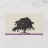 Oak Tree Plantation in Paarse trouwkaarten Plaatskaartje (Achterkant)