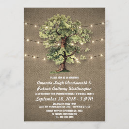  Oak Tree repetitie dineruitnodigingen Kaart