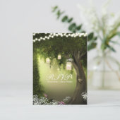 Oak Tree Rustic Enchanted Forest Garden RSVP-kaart Uitnodiging Briefkaart (Staand voorkant)